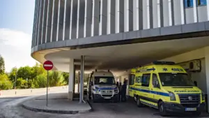 Coimbra passe le service d'urgence de l'Hôpital des Covões à une consultation clinique.