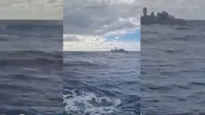 La PJ publie une vidéo d'une opération qui a intercepté un submersible avec de la cocaïne.