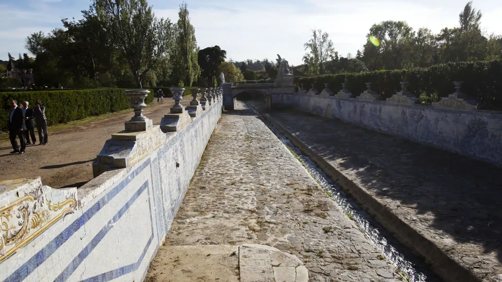 Le canal de carreaux du Palais de Queluz va être réhabilité.