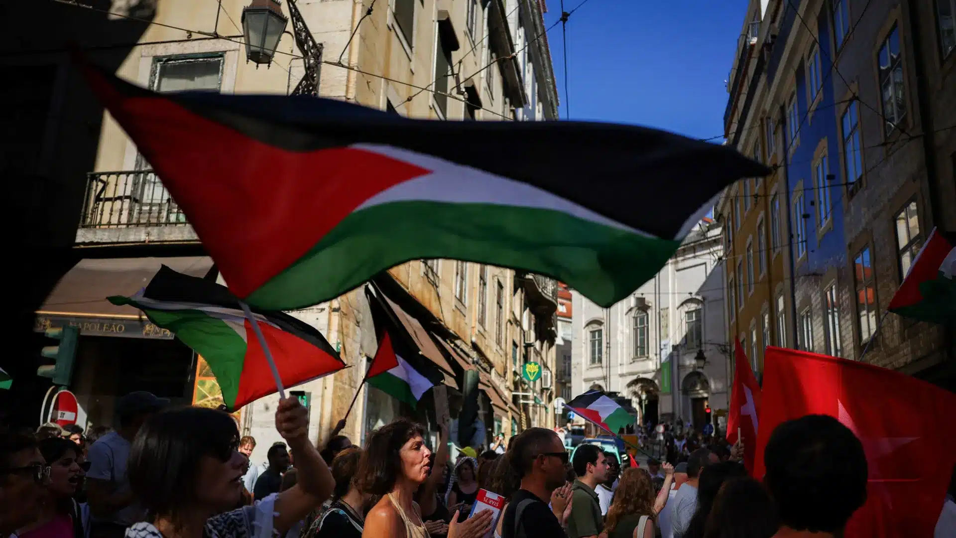 Manifestation pour la Palestine se termine à Lisbonne avec "Grândola, Vila Morena"