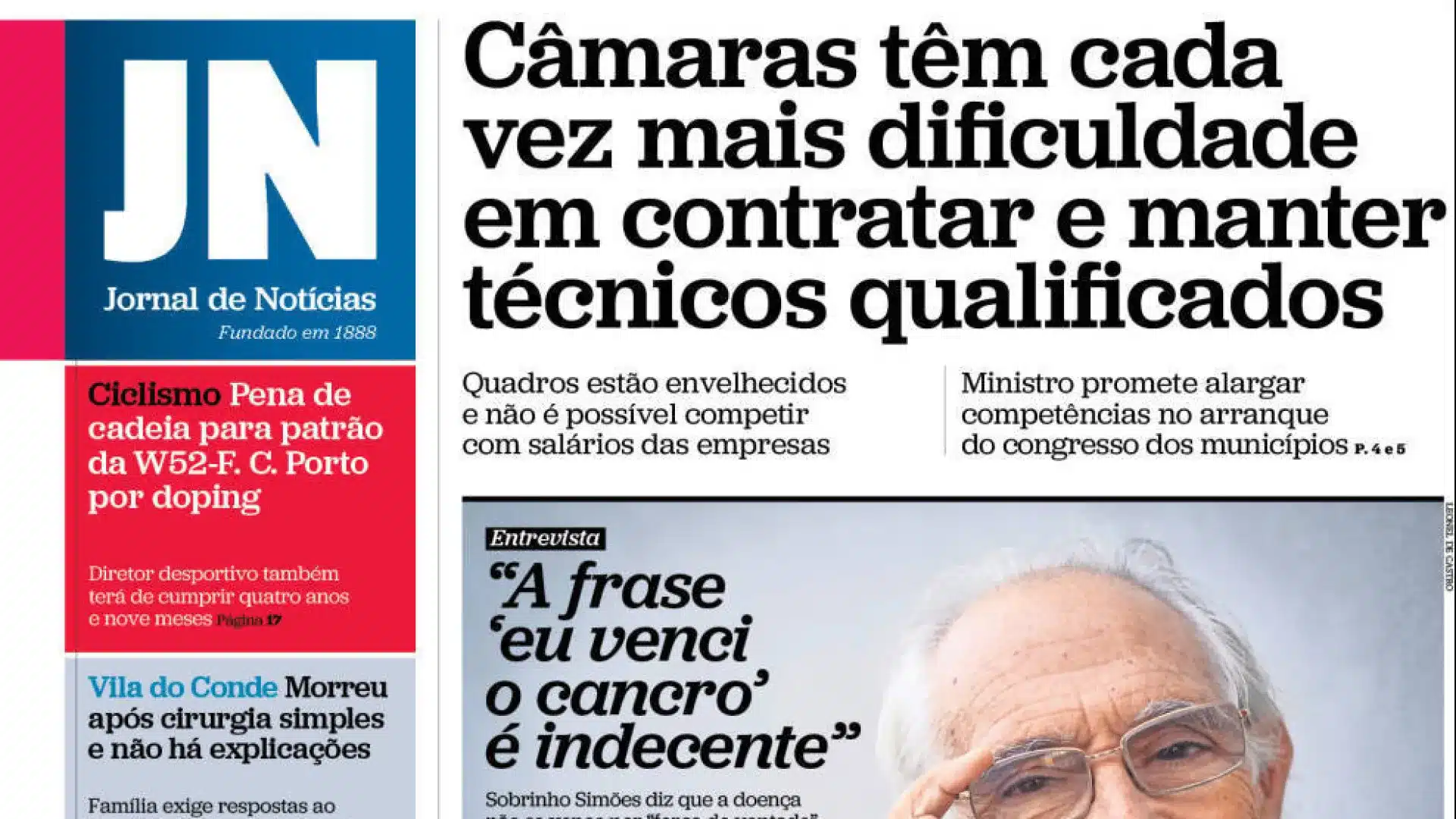 Aujourd'hui à la une : Municipalités ? Difficultés de recrutement ; Meurt sans explication