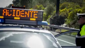 Colisão à Campo Maior provoque un blessé grave et coupe la circulation sur la EN371.