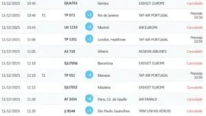 Grève laisse les avions au sol : Des dizaines de vols annulés dans les aéroports.
