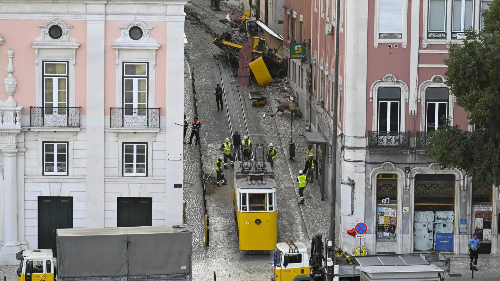 Trois mois plus tard, les inspections des ascenseurs de Lisbonne sont encore en cours.