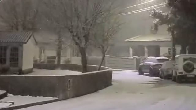 Neve pinta de branco várias zonas do país (até no Alentejo). As imagens