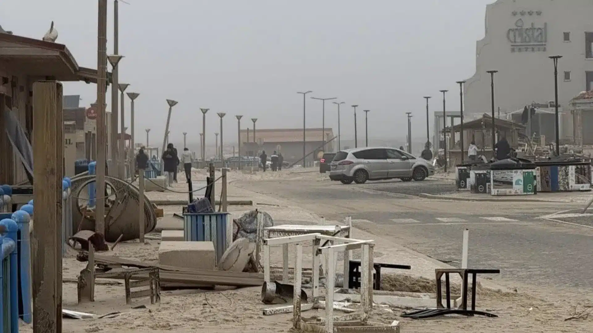 À Praia da Vieira, rien n'a échappé à la fureur de Kristin. Voyez les images.