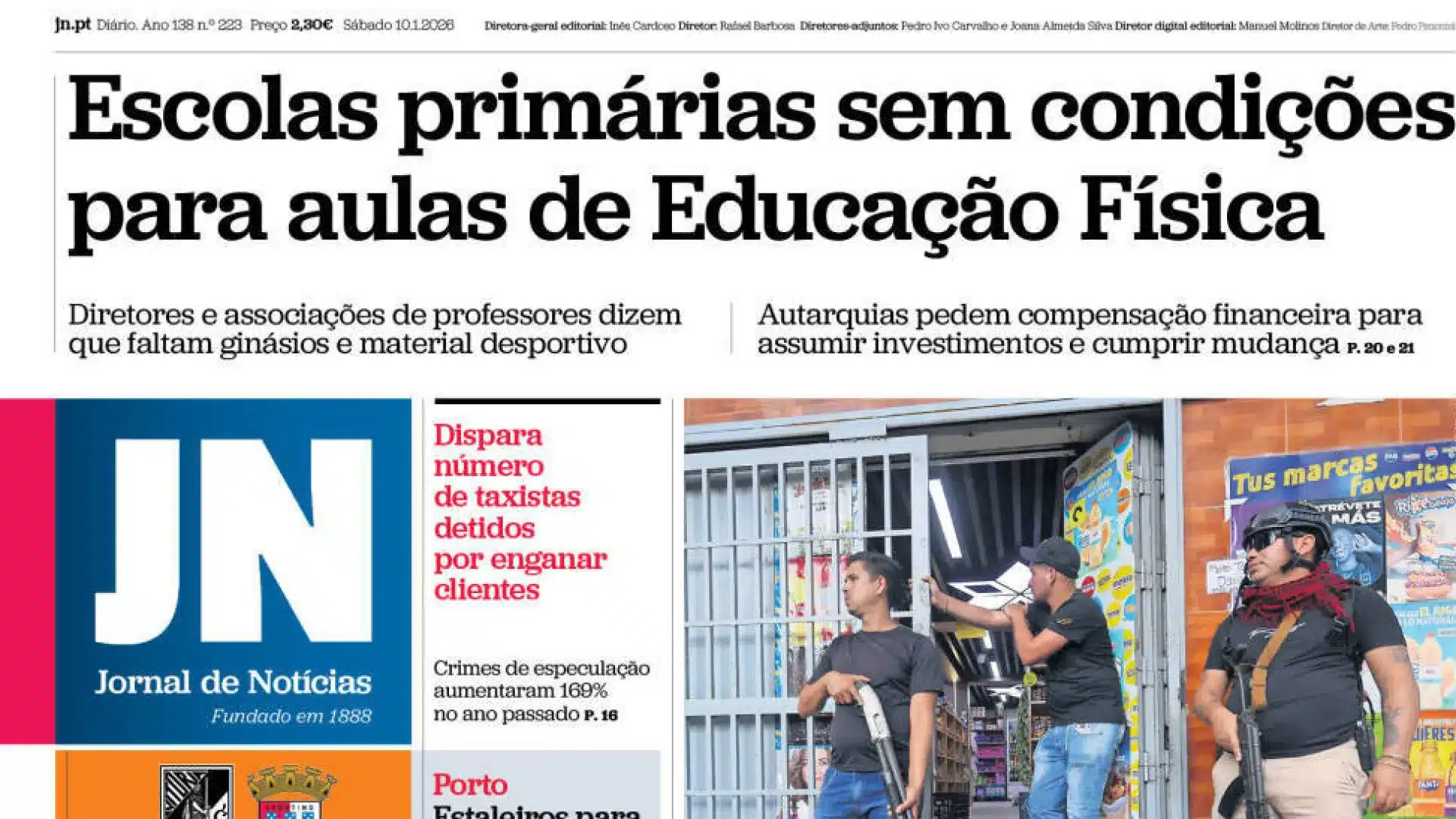 Aujourd'hui à la une : Écoles sans conditions ; Ambulances ? Le gouvernement retarde l'achat.
