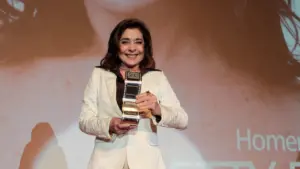 Betty Faria joue dans le court-métrage de Patrícia Vasconcelos.