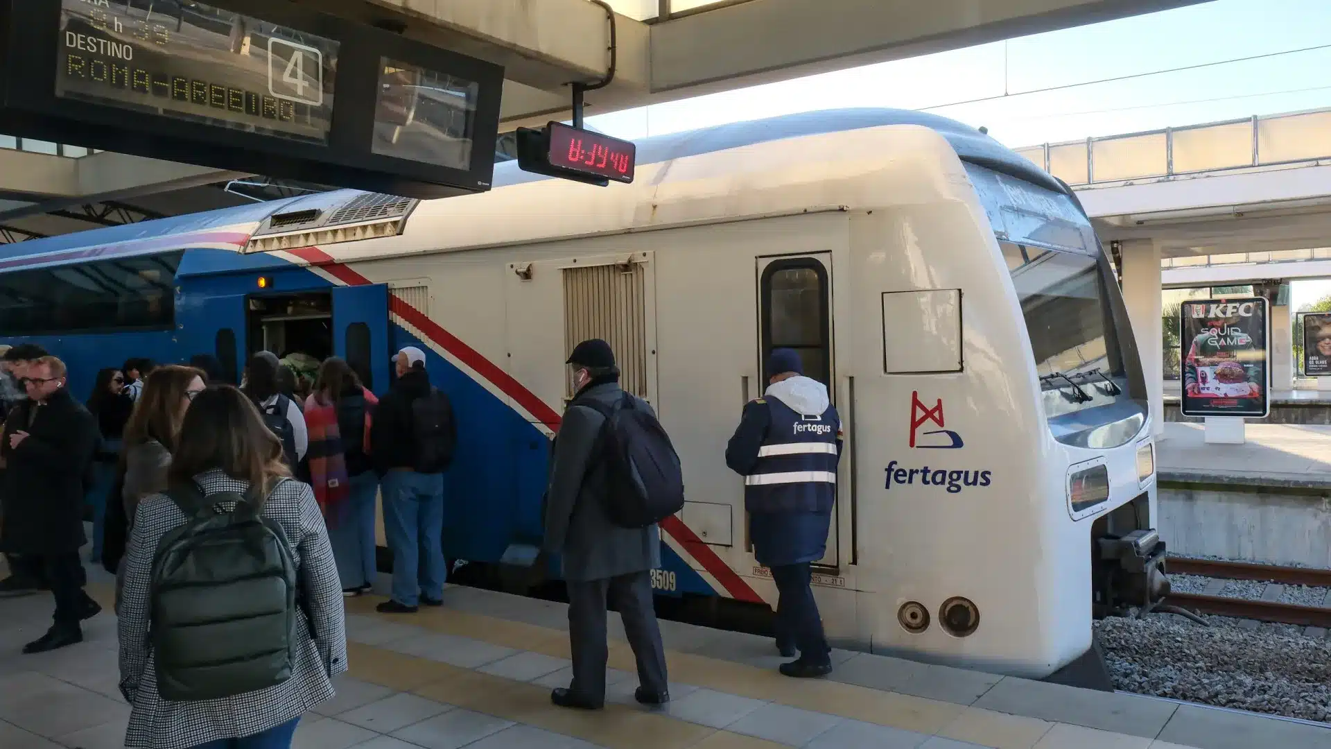 La circulation des trains de Fertagus normalisée vers 08h00.