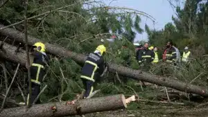 La dépression Kristin a causé plus de 5 400 incidents jusqu'à 22h00.