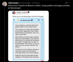 Le Premier ministre dépose une plainte contre la page Volksvargas sur X.