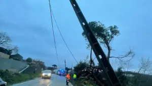 Tempête : Environ 340 000 clients d'E-Redes sans électricité à 21h00