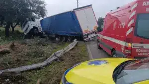 Un mort dans un accident de poids lourd sur la EN119. La route est coupée.
