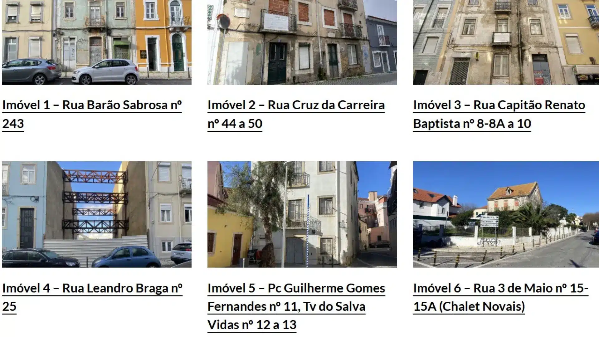 Vente aux enchères à vue : Santa Casa met 12 propriétés en vente publique