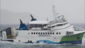 Atlânticoline annule les voyages maritimes entre Faial, Pico et São Jorge.
