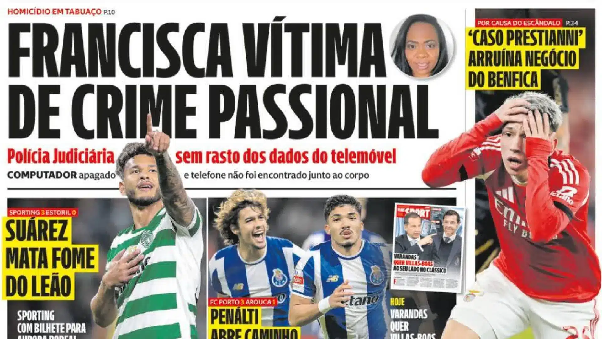 Aujourd'hui à la une : Loi sur la nationalité en attente ; Crime passionnel à Tabuaço