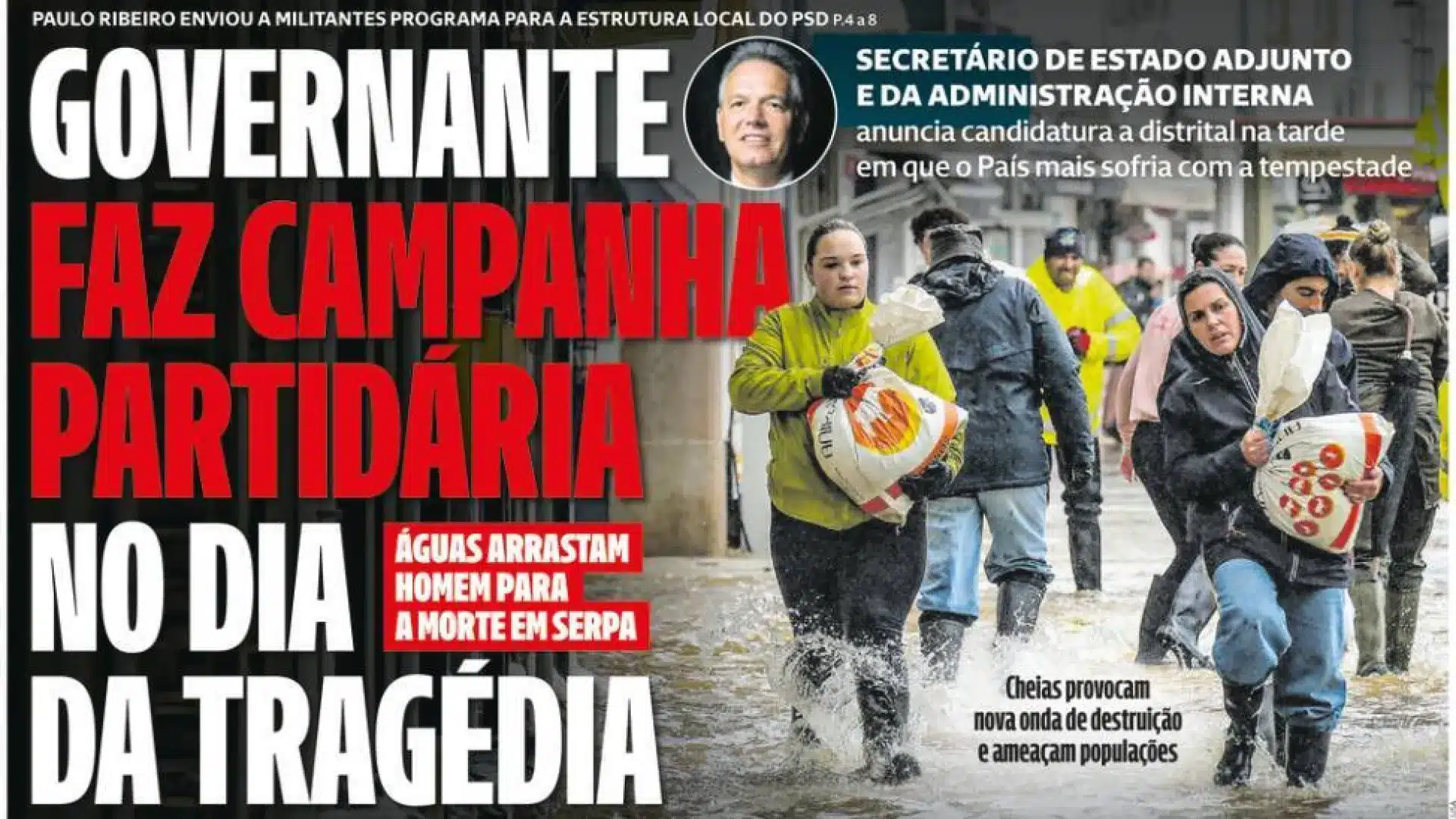 Aujourd'hui à la une : un dirigeant fait campagne dans la tragédie ; fonds de catastrophe