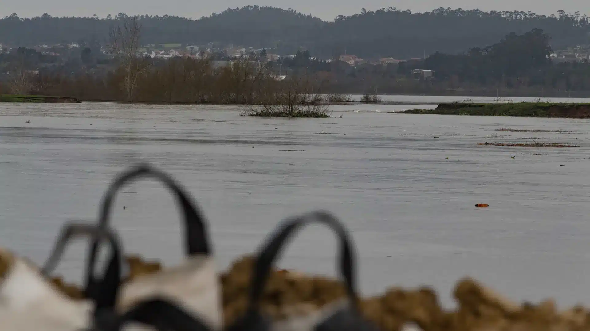 Débit du fleuve Mondego avec une baisse significative à Montemor-o-Velho