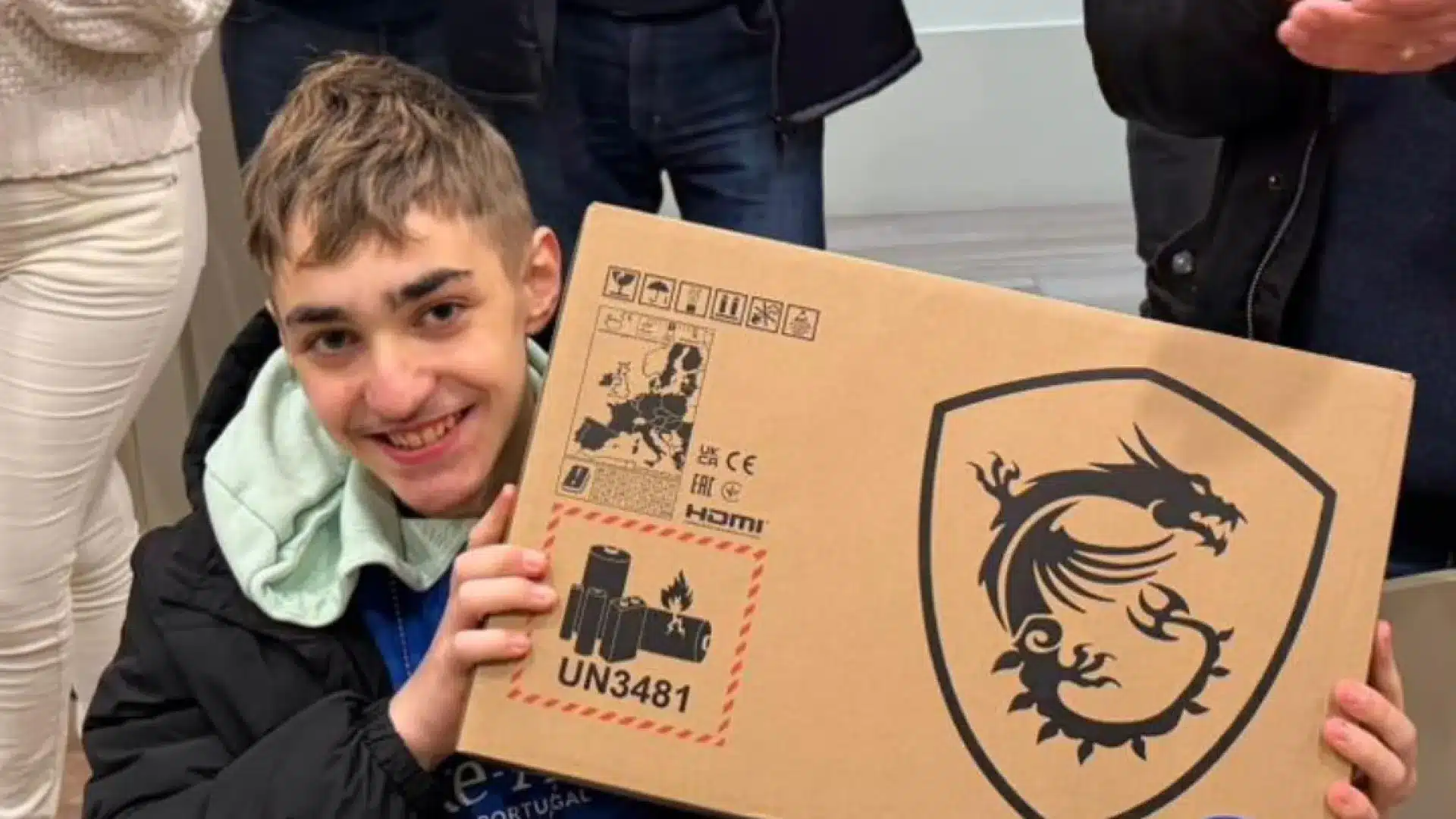 PJ a aidé à réaliser le rêve d'Afonso, "un enfant très spécial".