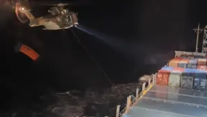 Ukrainien secouru par la Marine après avoir subi une "grave blessure au pied".