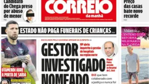 Aujourd'hui à la une : Candidat de Chega arrêté ; Les infections sexuelles augmentent