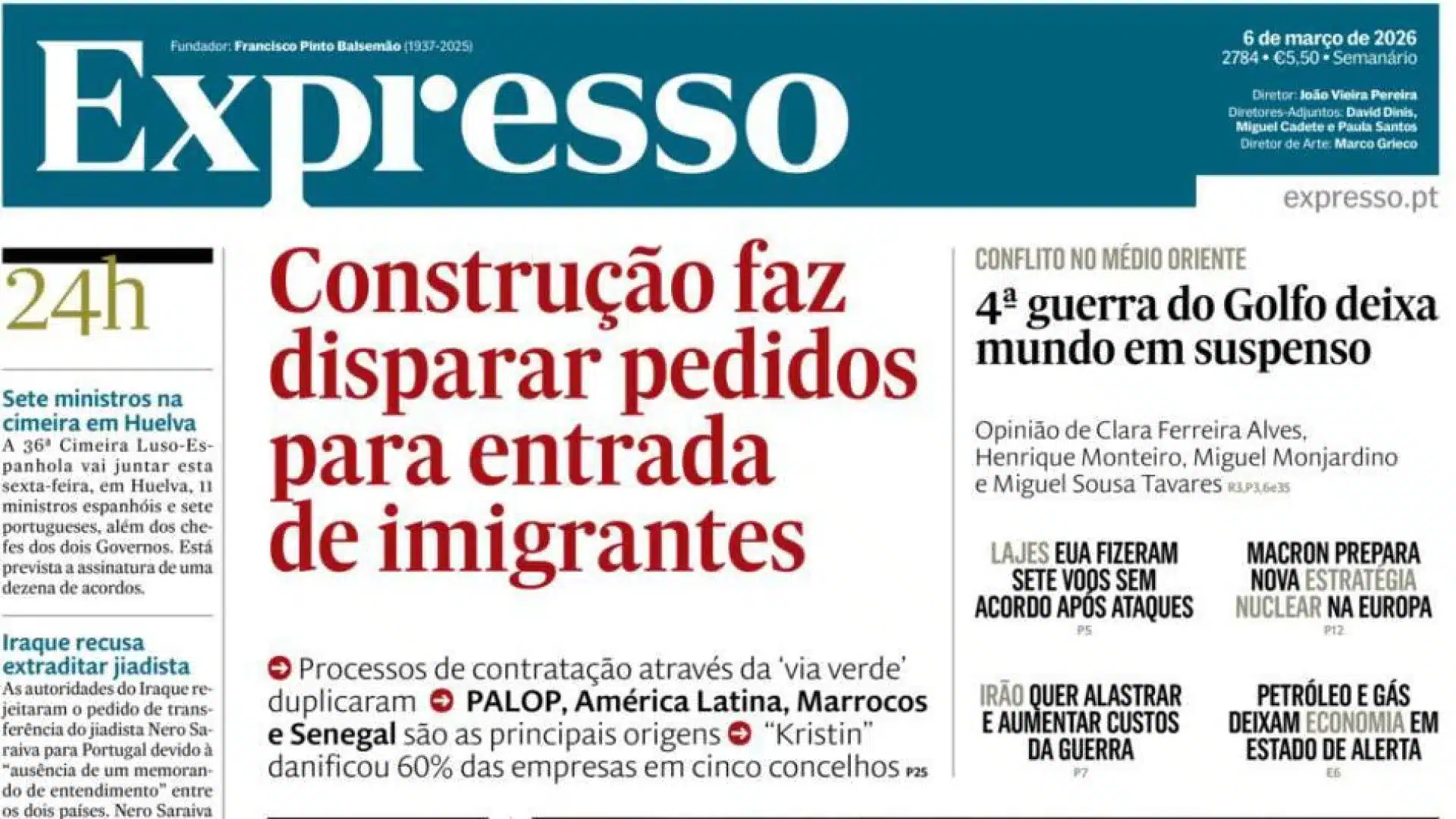 Aujourd'hui à la une : La construction fait exploser les demandes; Porto renforce la surveillance