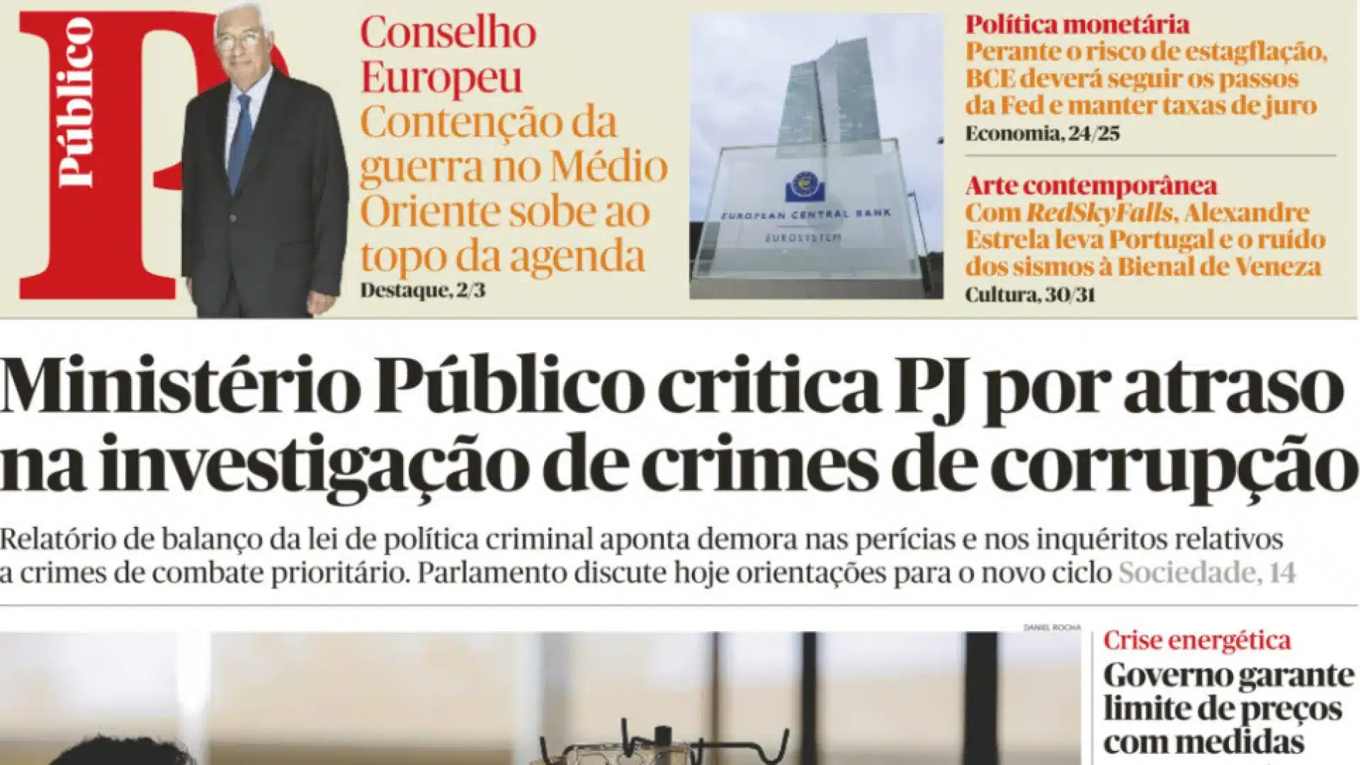 Aujourd'hui dans l'actualité : Corruption ? Le ministère public critique la police judiciaire ; Soupçons de 400 000 € en pots-de-vin.