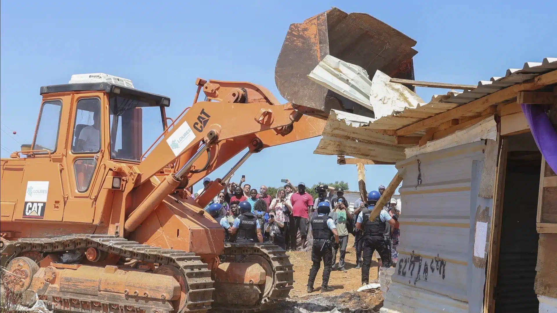 La Câmara de Loures a démoli 88 habitations sur le Talude Militar depuis juillet.