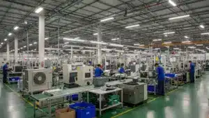 La production industrielle baisse de 4,4 % en février en raison des intempéries.