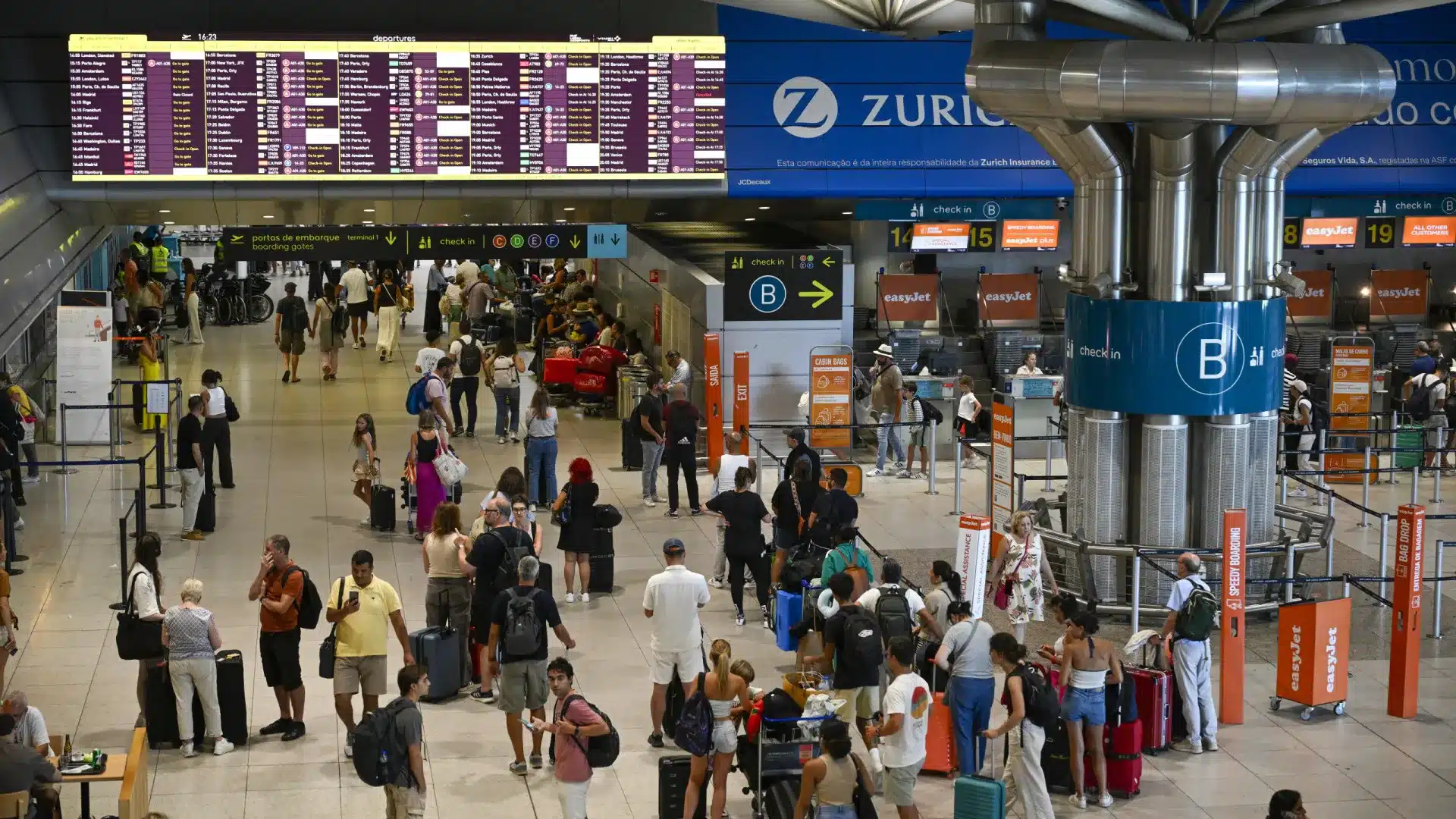 Le trafic de passagers dans les aéroports portugais augmente de 3,4 % en février.