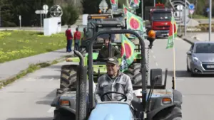 "MACHADADA FINALE" dans l'agriculture Les tracteurs marchent jusqu'à Aveiro en alerte