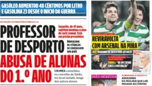 Aujourd'hui à la une : Il abuse d'élèves de 1ère année ; Fumeurs ? 1/5 de la surface brûlée.