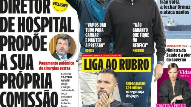 Aujourd'hui à la une : Le directeur propose sa commission ; La PSP a protégé 800 personnes