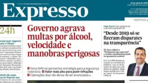 Aujourd'hui à la une : Le gouvernement augmente les amendes ; TAP ne gagne que 0,25 € par passager