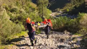 Gerês. Touriste française secourue après une chute aux Cascades des Sept Lagunes