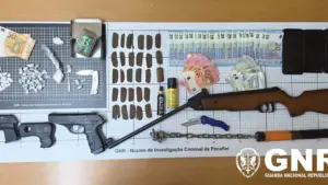 La GNR a arrêté 4 suspects de trafic de drogue à Penafiel (un en détention provisoire).