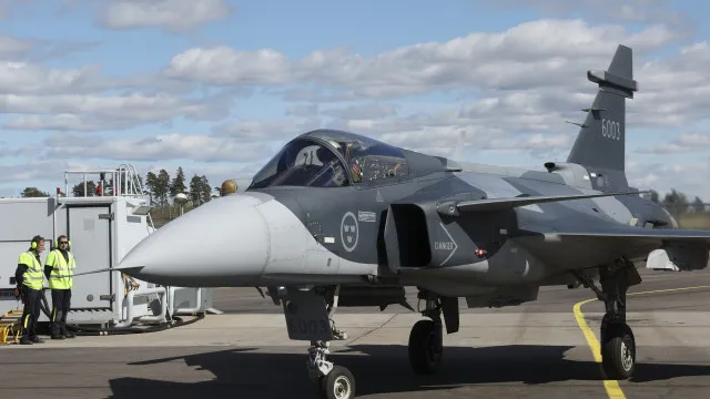 La société suédoise Saab admet l'assemblage de composants du chasseur Gripen au Portugal.