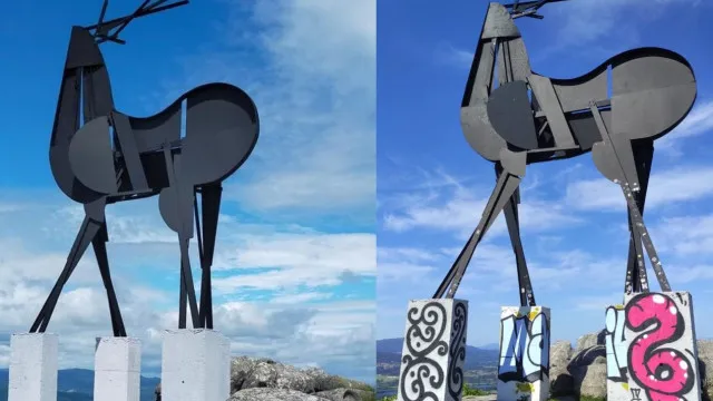 Le cerf de Vila Nova de Cerveira "de nouveau cible de vandalisme"