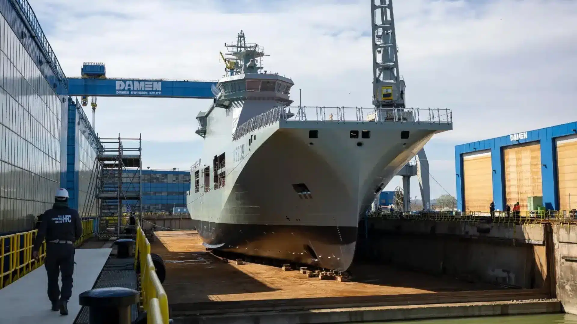Le futur NRP D. João II a déjà flotté en Roumanie. La marine a partagé les images.