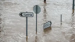 Personnes âgées incapables de demander de l'aide en raison de l'absence de communications fixes à Leiria.