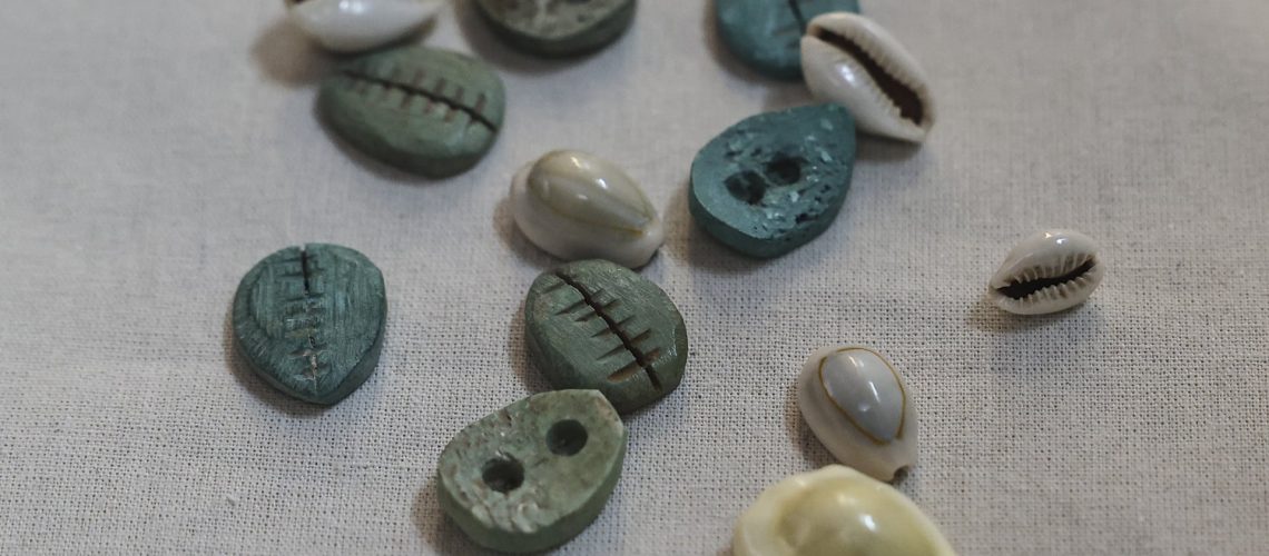 Cauris (utilisés pour acheter des esclaves) au Musée de l'Argent