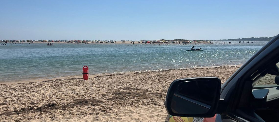 Enfants espagnols emportés par le courant au banc de sable de Cacela Velha