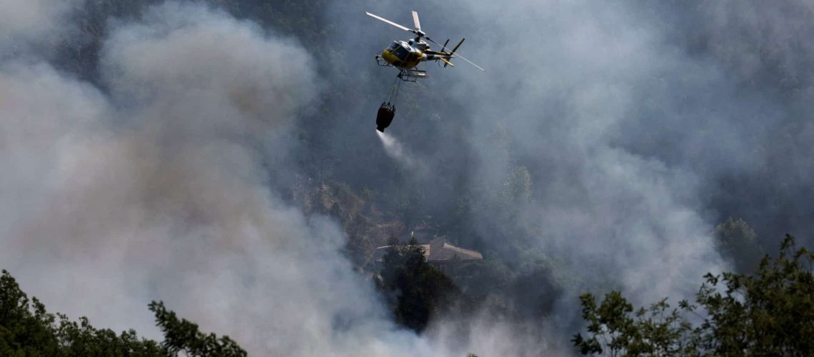 Incendie à Vila Real combattu par 166 opérateurs et huit moyens aériens