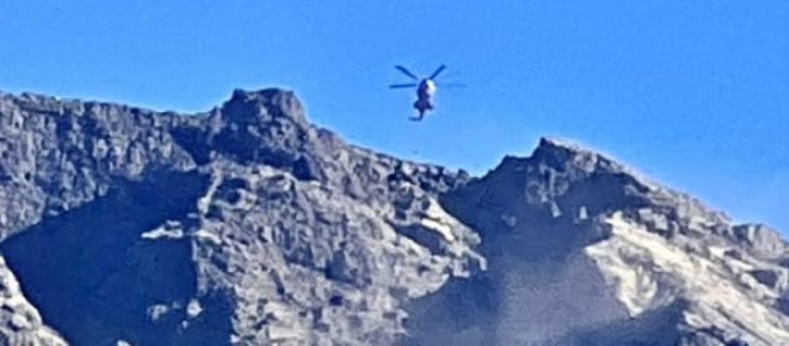 L'Armée de l'Air partage des images du "sauvetage complexe" d'un touriste sur le Pico.