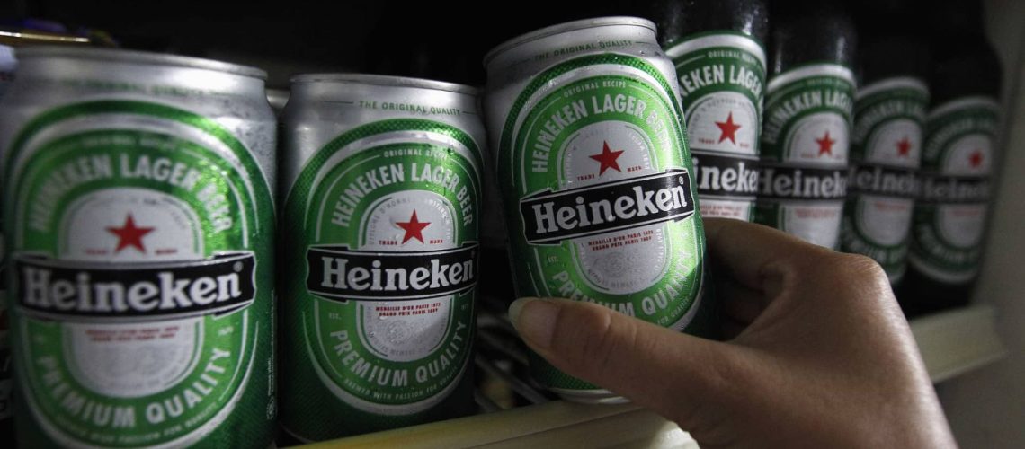 Les bénéfices de la brasserie Heineken augmentent à 744 millions au 1er semestre.