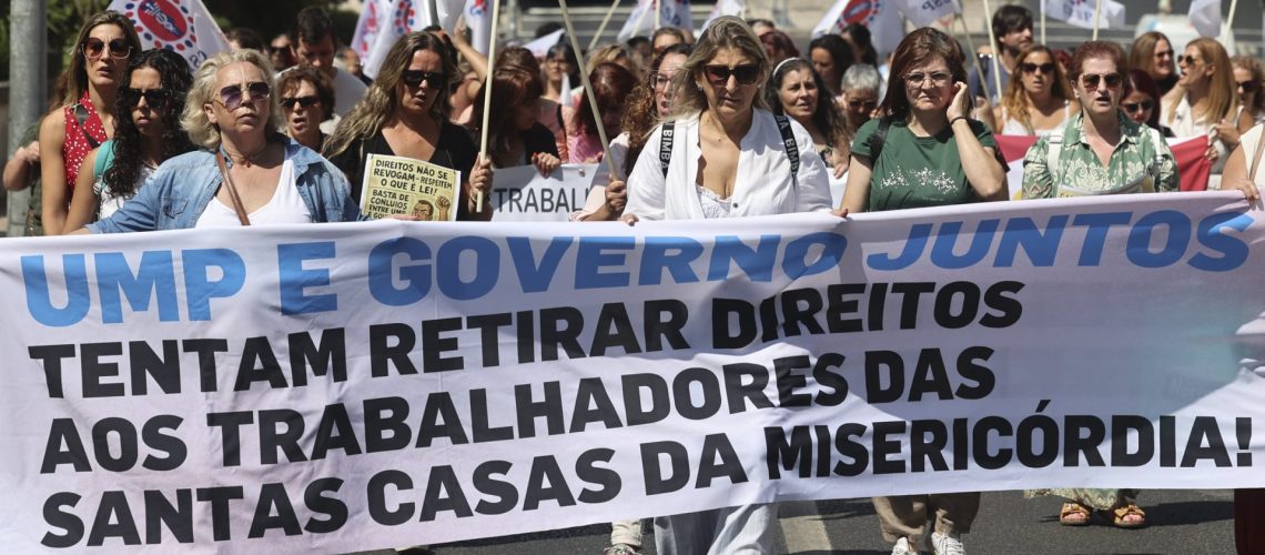 Les travailleurs des Misericórdias vont répéter la manifestation la semaine prochaine.