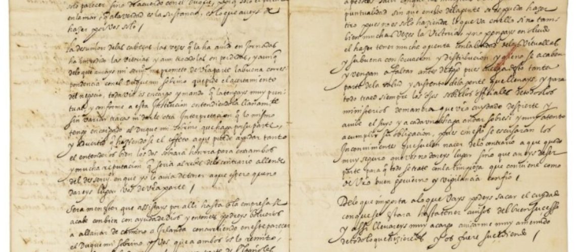 Ordre de Philippe II pour capturer un prétendant au trône portugais aux enchères