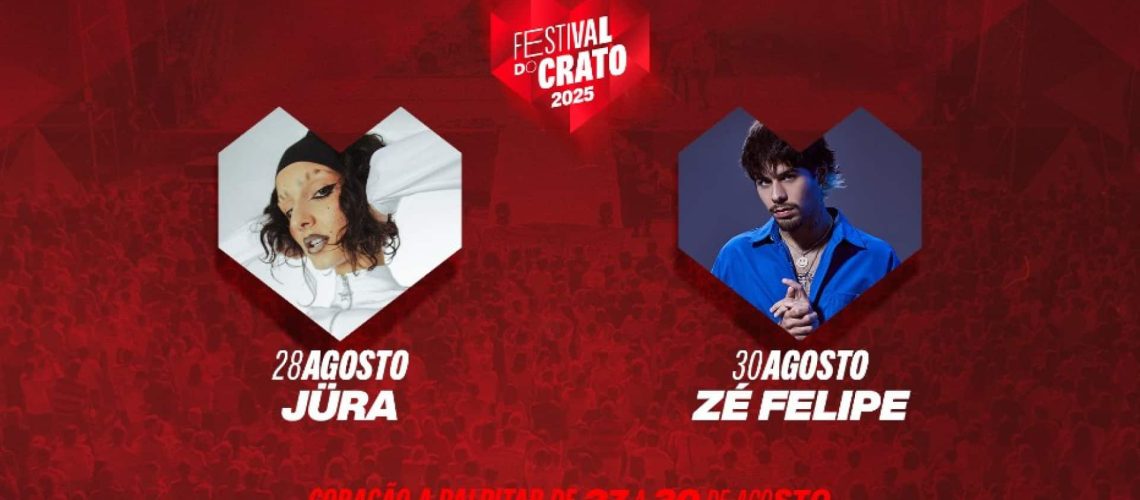 Zé Felipe, Jüra et Skunk Anansie à l'affiche du Festival do Crato